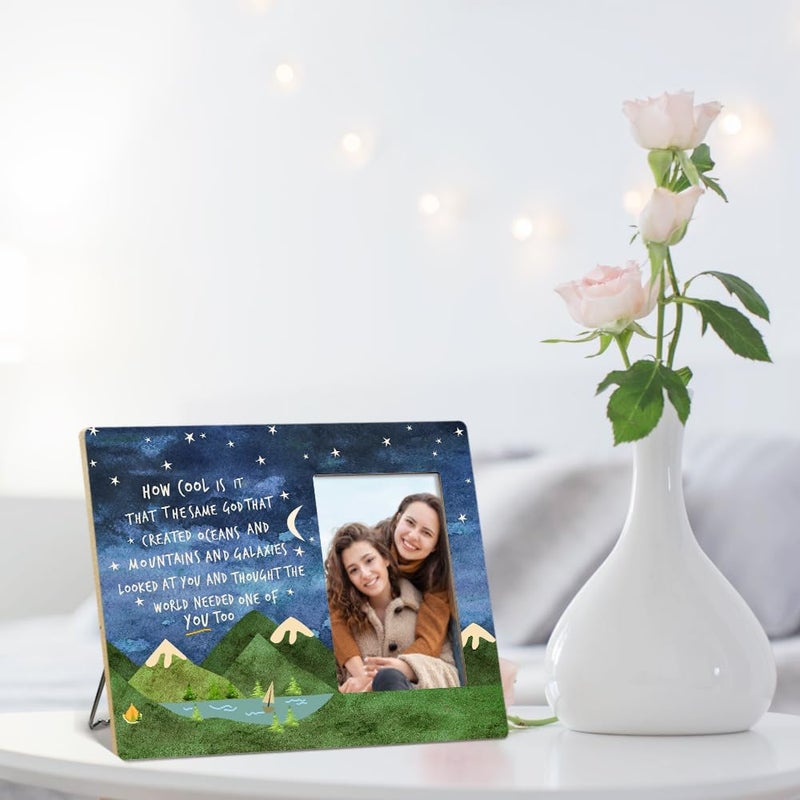 OTINGQD Inspirational Gifts Picture Frames,Christian Gift for Kids,Motivational Gifts for Teens,Encouragement Gift for Friends,Same God Creation Photo Frame - Image 4